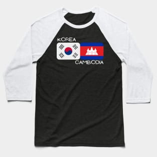 Korean Cambodian - Korea, Cambodia Baseball T-Shirt